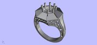 Antique Engangement Ring | 3D