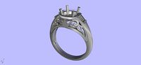 Antique Engangement Ring | 3D