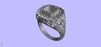 Antique Engangement Ring | 3D