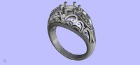 Antique Engangement Ring | 3D