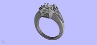 Antique Engangement Ring | 3D