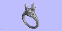 Antique Engangement Ring | 3D