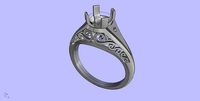 Antique Engangement Ring | 3D