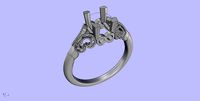 Antique Engangement Ring | 3D