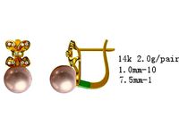 JCD Excellent pearl earrings jcd jewelry | 3D