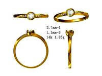 JCD Excellent round cut ring jcd men ring design | 3D