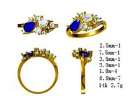JCD Personalized diamond cluster ring jcd | 3D