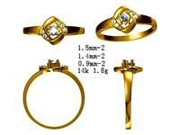 JCD Princess cut ring jewellery jcd design | 3D