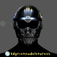 Taskmaster Mask Black Widow Marvel Helmet  | 3D