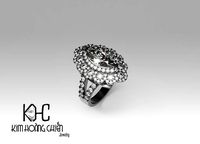 Rings-0402-3dm with diamond -1 Files 3D print model  | 3D