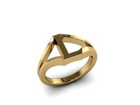 Jewelry Alphabet Ring L | 3D