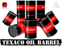 Texaco oil barrel
