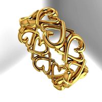 Ring with hearts | 3D