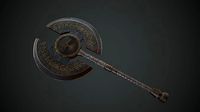Axe Fantasy Game 3d model Low-poly 3D model