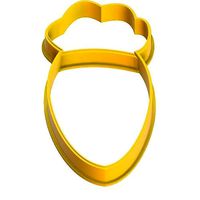 0025 Carrot 3 cookie cutter | 3D