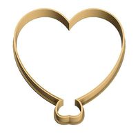 0022  Ball heart cookie cutter | 3D