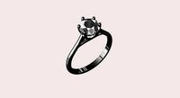 1 Carat modern engagement ring