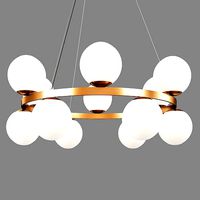 BUBBLES BRASS RING PENDANT LIGHT