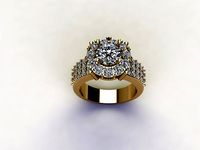 women ring design cad design R7