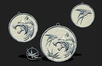 Witcher medallion | 3D