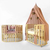 Oval crib Letto Bambini Elegante ivory