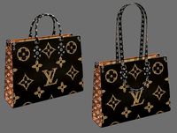 Louis Vuitton Bag Onthego Giant Monogram Black and Caramel