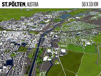 St Poelten Austria 50x50km