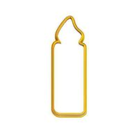 0006 Candle 2 cookie cutter Easter | 3D