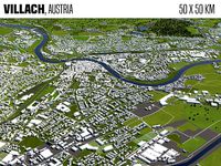 Villach Austria 50x50km