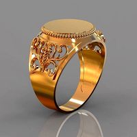 monogram ring | 3D