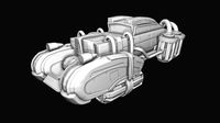 Futuristic car in retro style 3D print model | 3D