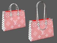 Louis Vuitton Bag Onthego Giant Monogram Pink White