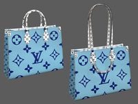 Louis Vuitton Bag Onthego Giant Monogram Blue White