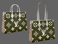 Louis Vuitton Bag Onthego Giant Monogram Khaki White