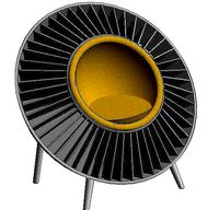 sun flower reading chair