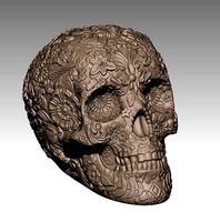 Flowered Scull | 3D