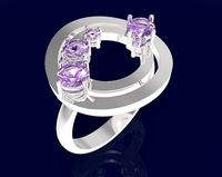 Ring with gems - 5 | 3D