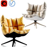 Armchair Husk BnB Italia - Design by Patricia Urquiola