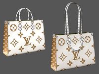 Louis Vuitton Bag Onthego Giant Monogram Gold White