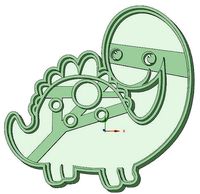 Dinosaurio 4 cookie cutter | 3D