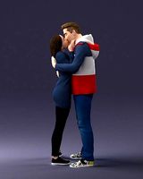 Kissing couple 0903 3D Print Ready | 3D