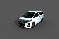 Low Poly Car - Toyota Alphard 2015