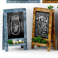 chalk board 08 greenery
