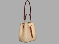 Louis Vuitton Neonoe MM Bag Monogram Empreinte Cream Leather