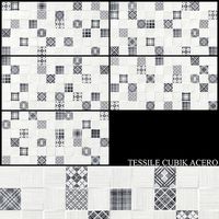 Keros Tessile Cubik Acero 250x500