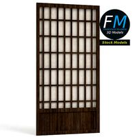 Shoji japanese paper door