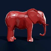 Low Poly Elephant
