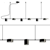 Counterpoint 6 Light Led Linear Pendant