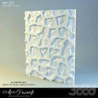 Гипсовая 3d панель 101 от Арт Рельеф