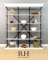 RH Parisian cornice wide bookcase